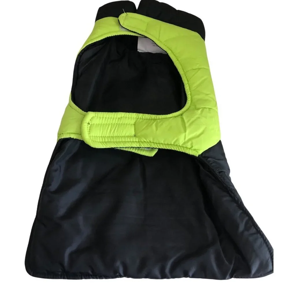 Great Choice Quilted Dog Puffer Yellow Black/ Vest Jacket Size Medium
